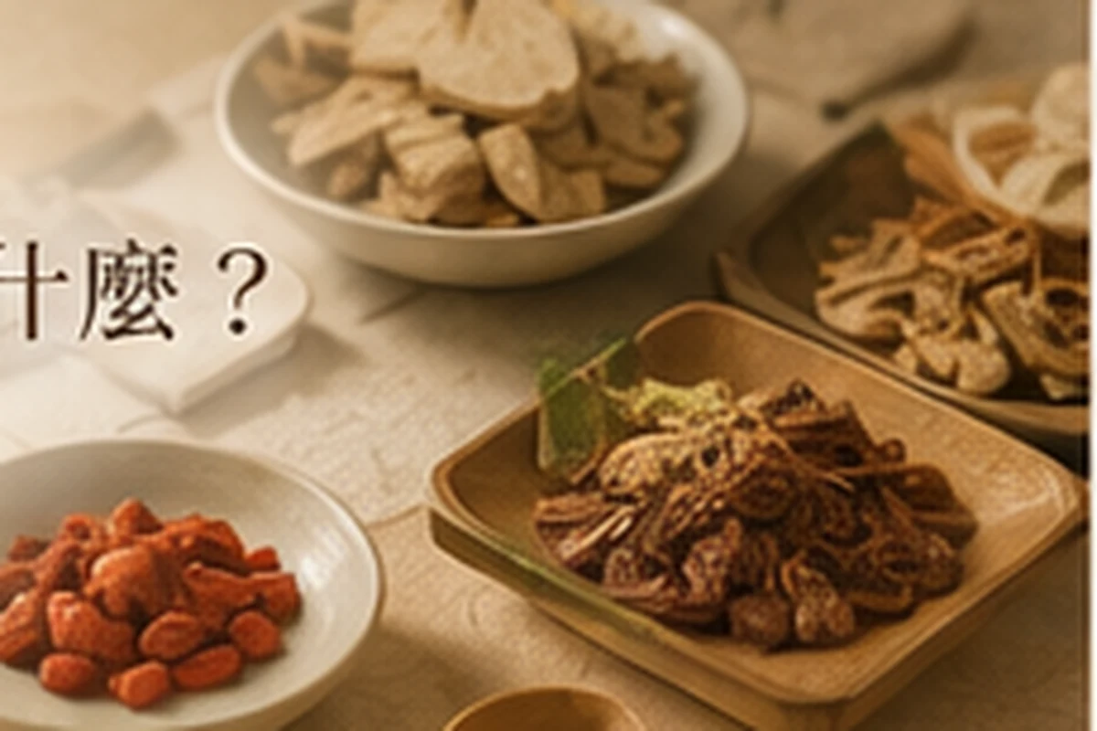 中藥食材調理畫面